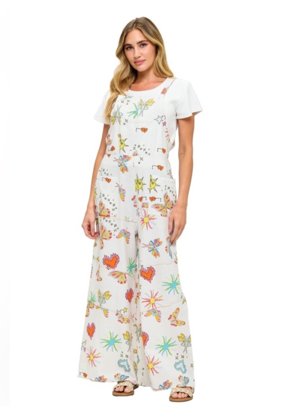 Yak & Yeti Celestial Whimsical Boho Overall